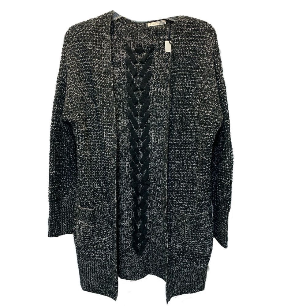 NWT DEX Open cardigan w/pocket lace… - Picture 8 of 15